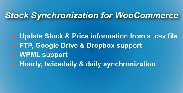 Stock Synchronization for WooCommerce